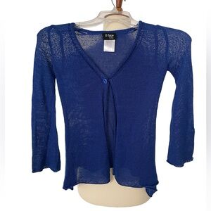 Royal Blue Cardigan Sweater by 2-hip by Wrapper‎ in size Medium (8/10) girls